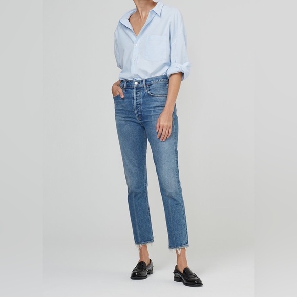 Citizens Of Humanity Pants Women’s 27 Jolene Jeans Straight High Rise Denim - Picture 1 of 12